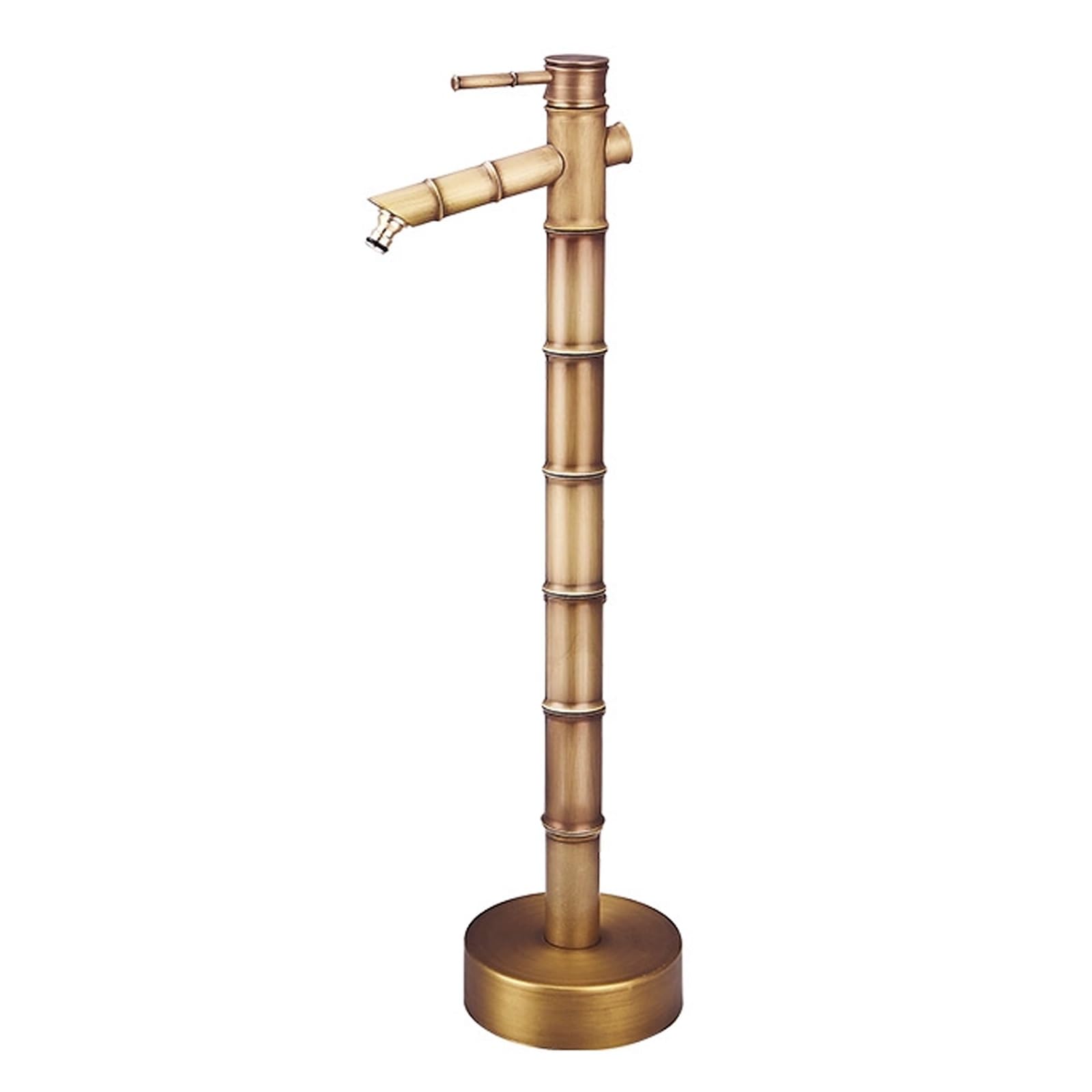 WOTZOV Faucet Water Column,Adjustable Height Copper Hose Stand With Spigot - 28In Freeze-Proof Outdoor Faucet For Garden Irrigation, Durable Gold Finish, Perfect For Lawn Watering An，Gold 70cm/28in