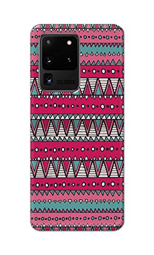 Image of Printed Hard Back Cover Case for Samsung Galaxy S20 Ultra 4G | Samsung S20 Ultra 5G Back Cover (Geometric Vintage Pattern) -1803