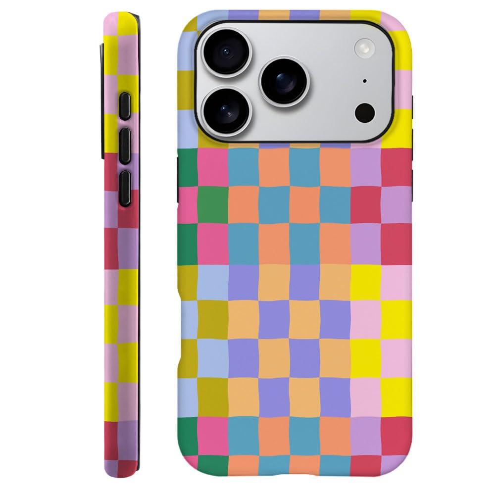 Photo 1 of SEized iPhone 17 Pro Case - Happy Colorful Checkerboard