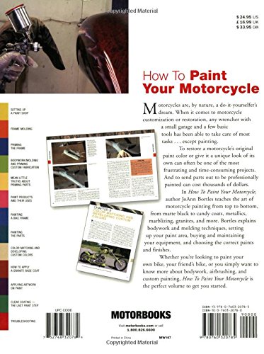 How to Paint Your Motorcycle (Motorbooks Workshop)      Paperback – November 10, 2005