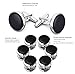 LIEBLICH Mens Black Round Tuxedo Shirts Cufflinks and Button Studs Set Ideal Jewelry Gift for Men (Style 1)
