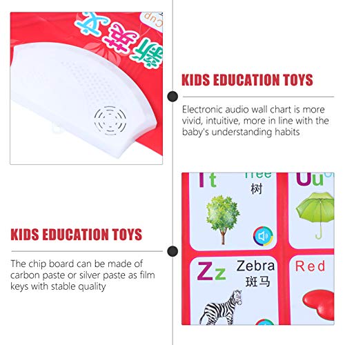 NUOBESTY Número Alfabeto Cartaz Primeiros Cartazes Educacionais Palavra Em Inglês Matemática Falando