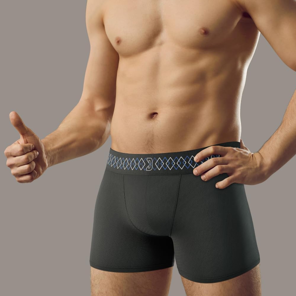 Diamond MMA Performance Compression Boxer Shorts + Built-in Inner Sports Brief for Athletic Training - Image 3