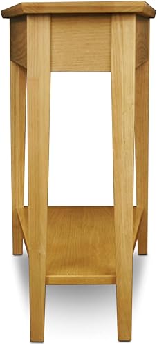 Miniatura 3 de Leick Home 10074-DS - Mesa auxiliar reclinable con plataforma con estante, color arena del desierto