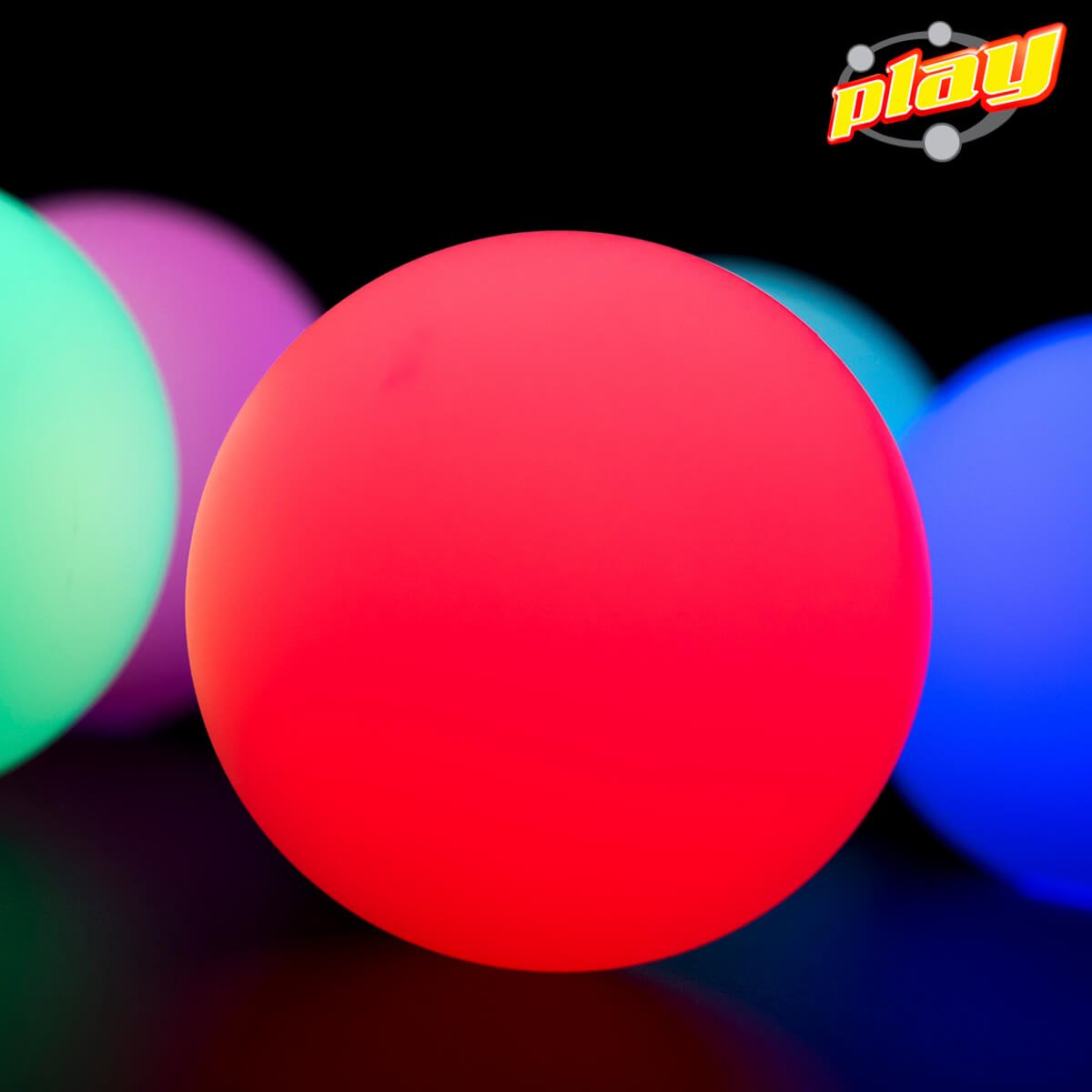 Play Juggling - Balles Lumineuses de Jonglerie - Lot de 5 balles Lumineuses - Rouge