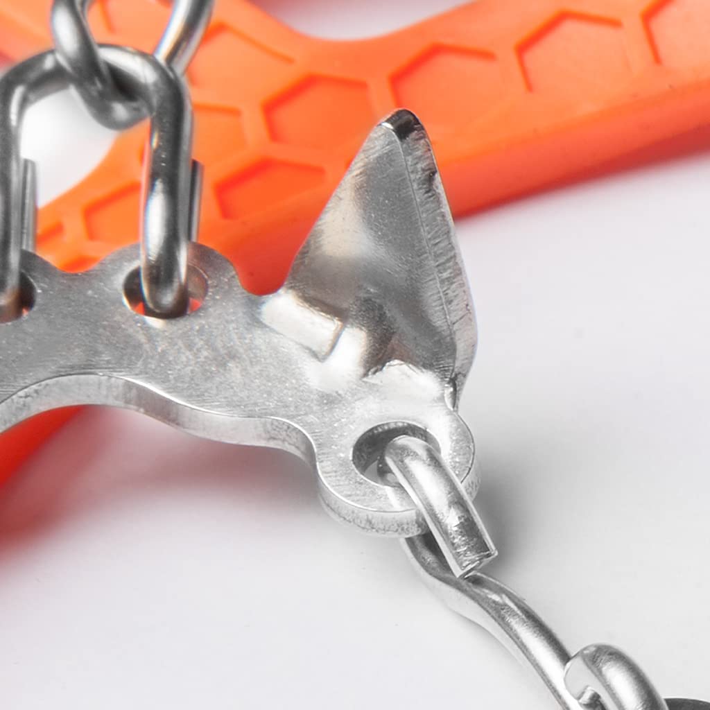 SkinStar Ice PRO Grödel Steigeisen Eisspikes,Schuhkrallen Spikes - Schuh-Ketten zum Wandern - Grödeln Eisspikes
