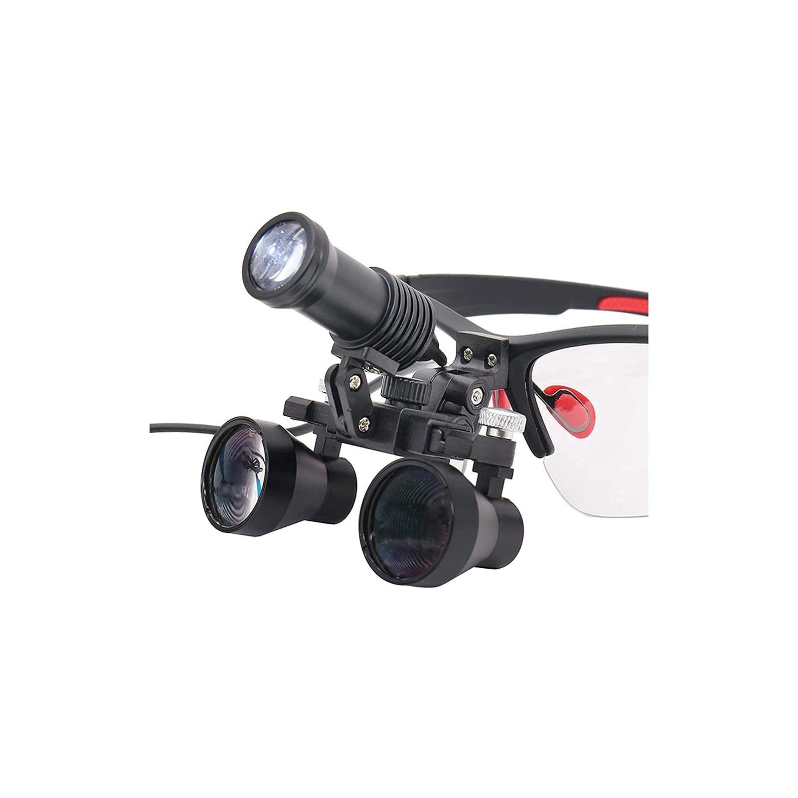 Lupy Mocowane Na Głowie, Podświetlane Lupy 420 Mm, Lupa 2,5X, Okulary Powiększające, Duża Odległość Robocza, Lupa Jubilerska 3,5X, Rękodzieło,