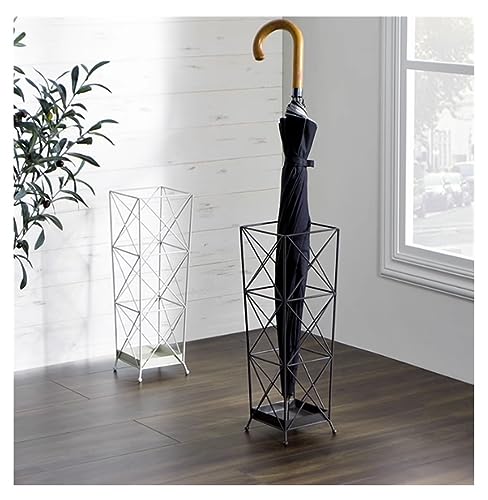 Porte-parapluie métallique pour sol sec et rangement de bâtons - 6