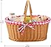 Fisher-Price Wood Pretend Play Toy Picnic Basket, 31-Piece Wooden Food Playset for Preschool Kids Ages 3+ Years