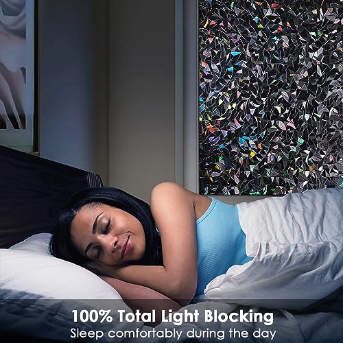 Película para ventana con privacidad Donox Blackout 17.5 x 78.7 pulg miniatura 2