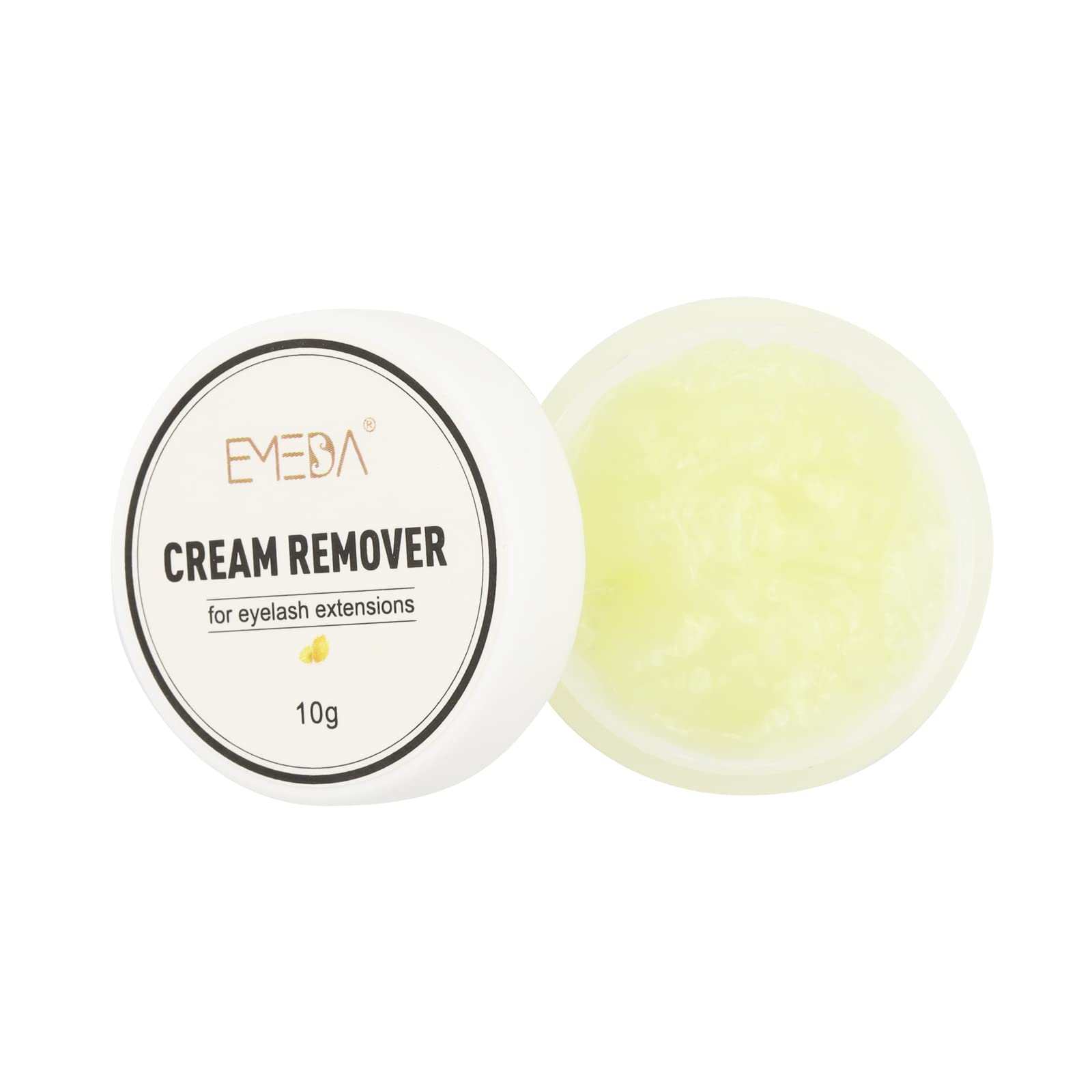 EMEDA Crème démaquillante 10g, Type de crème dissolvante adhésive pour extensions de cils, retrait de colle doux et rapide pour des cils volumineux Dissolvant de colle pour cils