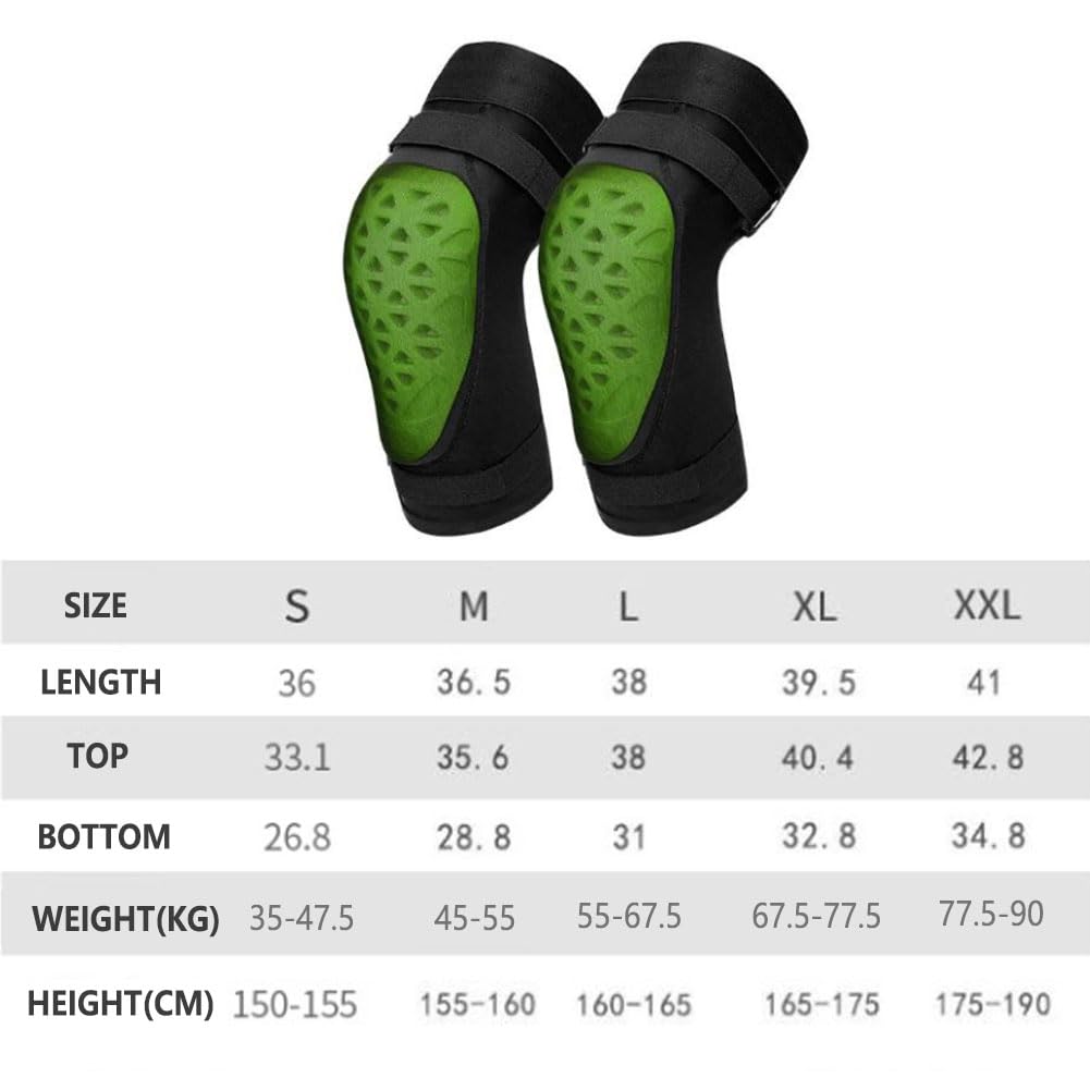 Motocross Coude Genouillères, Protège-Tibias Kit Protecteur avec Crash Pads en EVA Bande de Silicone Elasticité Réglable Elbow Brace