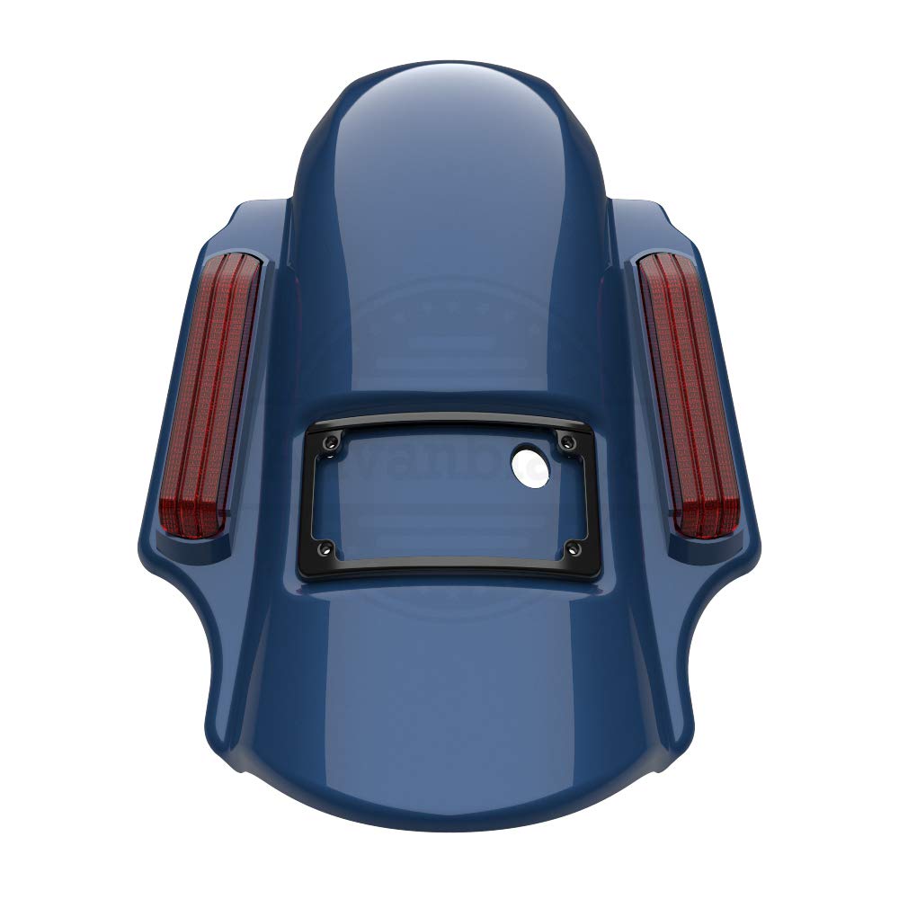 WA ボーマータイプ アジャスタブルリアサイト Amazon.com: Advanblack Dominator Stretched Rear Fender, Red Lens