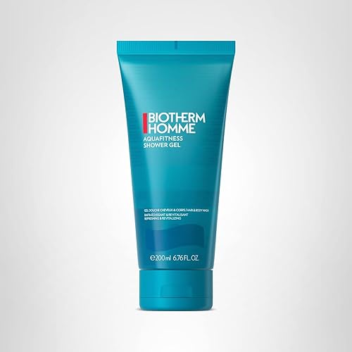 Miniatura 5 de Biotherm Homme Aqua Fitness Gel de ducha para hombres, con plancton biotecnológico, limpia e hidrata cuerpo y cabello, espuma refrescante y