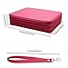 Soucolor 120 Slots Pencil Case PU Leather Handy Pencil Wrap with Zipper Super Large Capacity Pen Bag for Prismacolor Premier Colored Pencils, Crayola Colored Pencils (Rose Red)