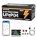 GRNOE 48V 100Ah Lithium LiFePO4 Battery with LCD Monitor & Mobile APP,Built-in Smart 100A BMS,With 4000+ Deep Cycle, for RV,Trolling Motors, Marine, Solar and Off Grid Living