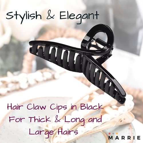 Hair Clips Large Cross Hair Claw Clips Strong Hold Vintage French Shark Claw Clips Clamp Hair Accessories for Women Girls Thin Thick Hairs - Image 3