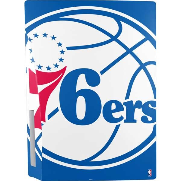 Skinit Decal Gaming Skin Compatible with PS5 Bundle - Officially Licensed NBA Philadelphia 76ers Large Logo Design