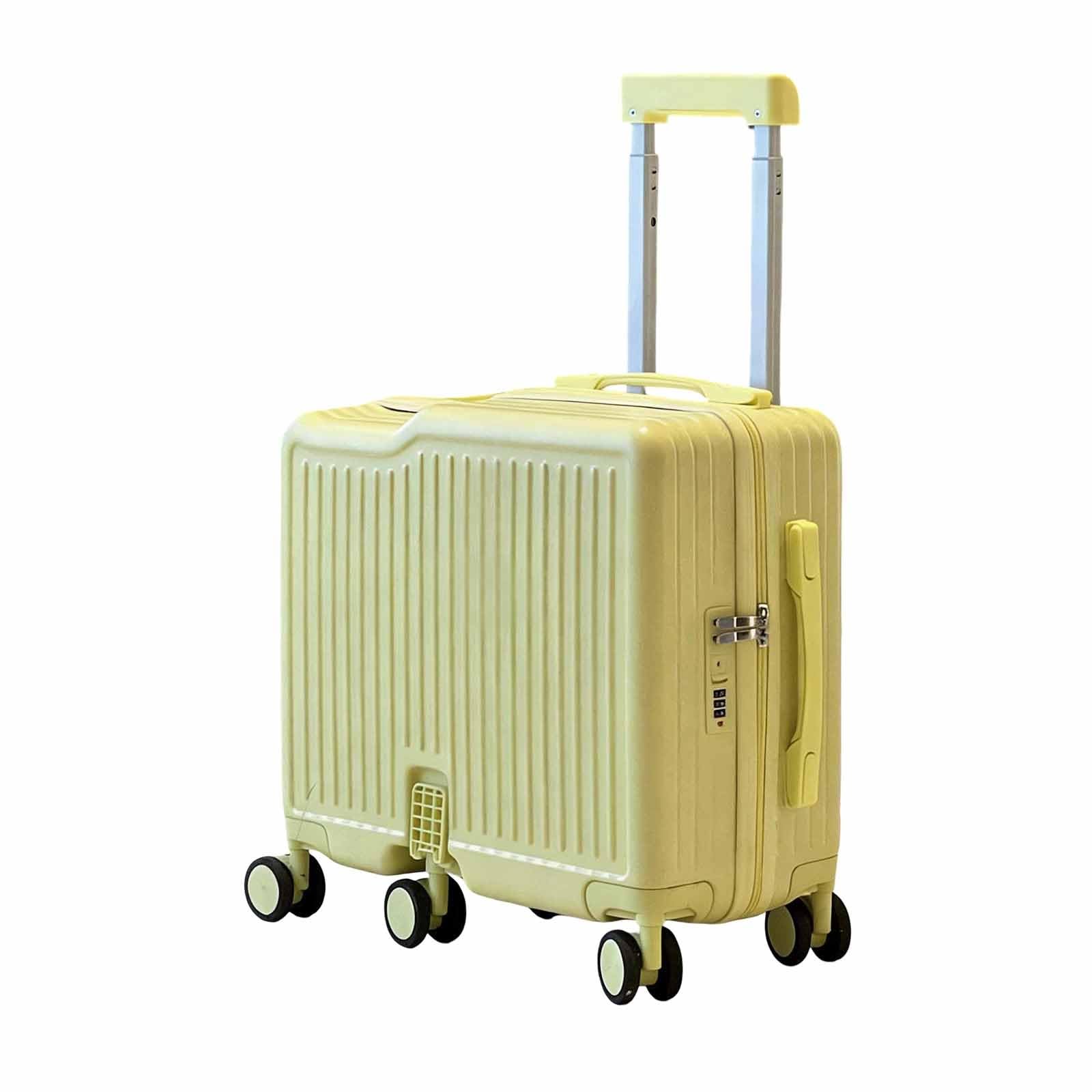 Leichter Hartschalen-Rollkoffer, leichtes Reisegepäck aus PC+ABS, Aufsitzkoffer mit klappbarem Pedal, 360°-Silent-Spinner-Koffer (zum Schieben)