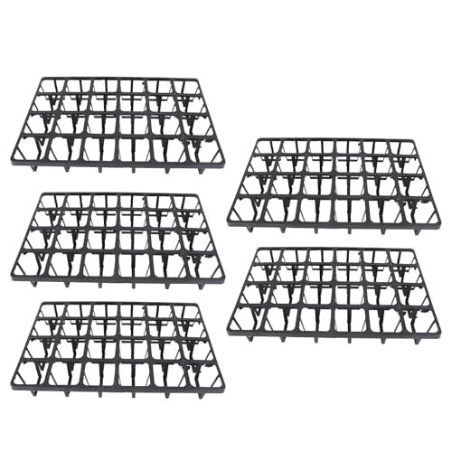 Adfaga Poton de crèche 24 Cellules de Plante en Plastique en Plastique Portant Un Plateau Outil de Jardinage Durable pour Organiser Les Plantes en Pot 5 pcs 2,5 x 2,5 Pouces chacun