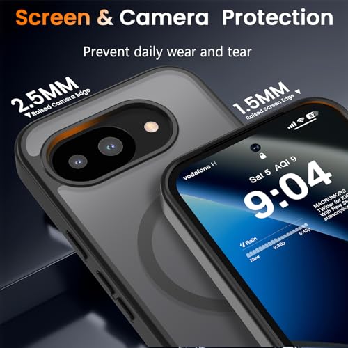 Image of WRJ Magnetic Case for Google Pixel 10a 6.3-Inch, Black