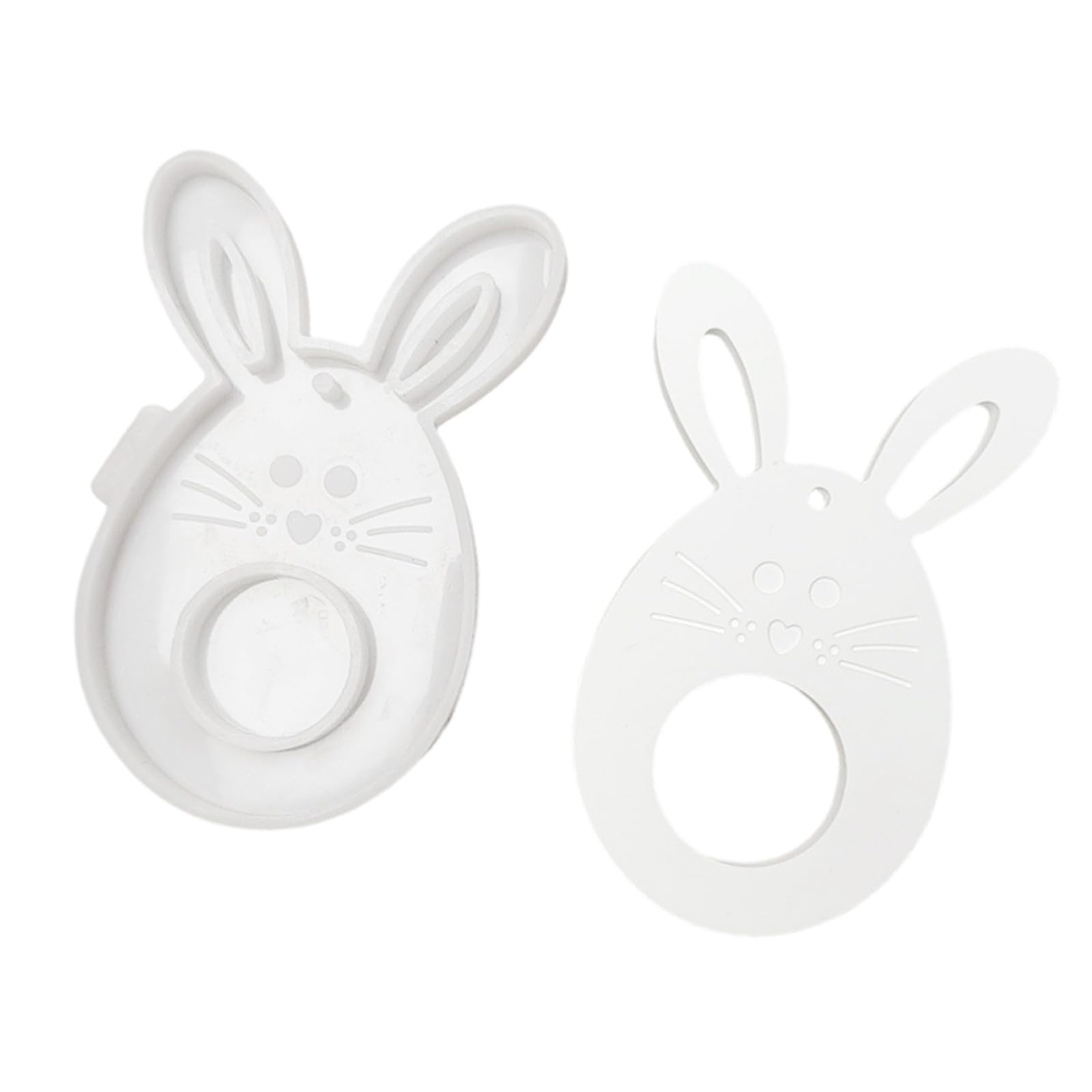 Kalttoy Easter R Eggs/Hare Silicone Molds For Chocolate Holder Soap Resin Pendant Jewelry Making Holiday Decoration Cement Molds