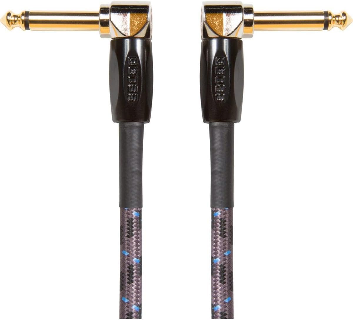 BOSS 1-Foot (30cm) Instrument Cable, Angle ¼” Jack (BIC-1AA), 1/4"