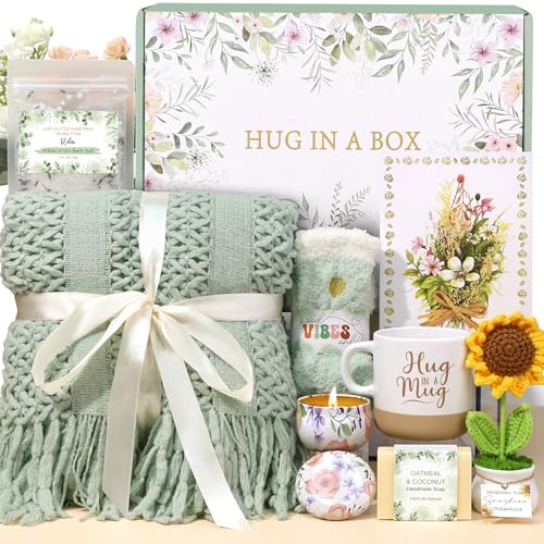 Get Well Soon Gift Baskets for Women, Self Care Gifts for Women Birthday Spa Care Package,...