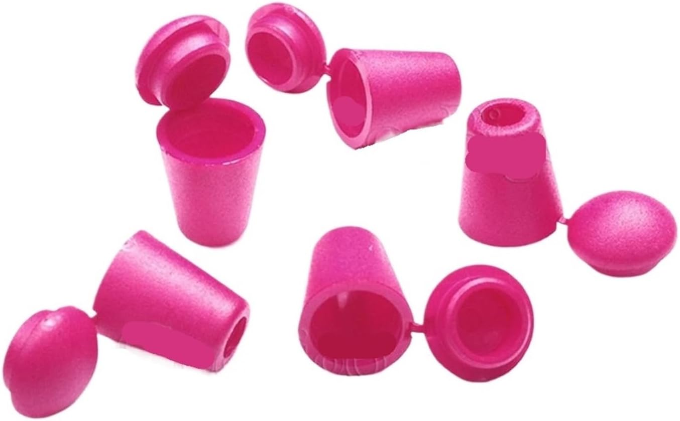 50pcs Plastic Cord Ends Bell Stopper With Lid Lock Toggle Clip Paracord Clothes Bag Sportswear Shoelace Rope Parts