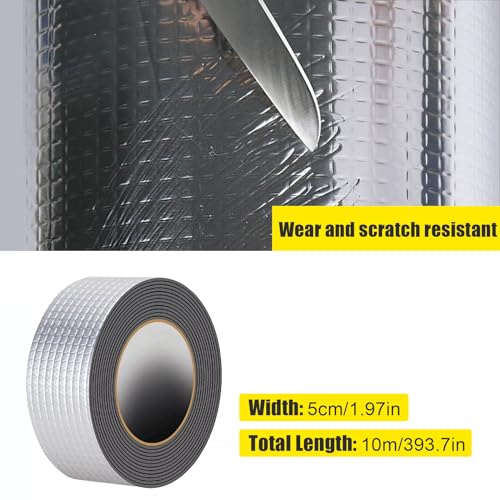 Image of Butyl Tape, Waterproof RV Sealant Tape Butyl Rubber UV-Resistant Roofing Tape for Camper Marine Boat Truck Window Glass Roof Leak Patching Pipe Sealing (33ft x 2in)