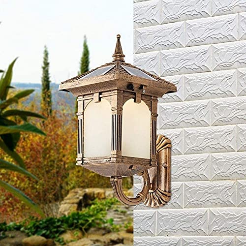 Garden Fence Post Lights LED 2W Solar Wall Light Outdoor Wall Lantern Outdoor Wall Lamp Entry Light Door Post Villa Waterproof Garden Light Garden Light Home Cover