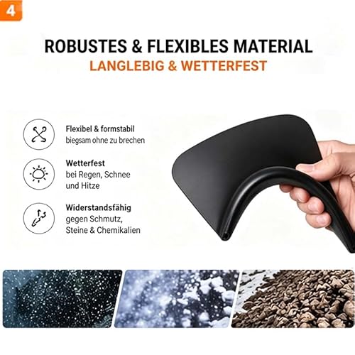 Mautopily 4X Universal Auto Schmutzfänger Spritzschutz Vorne und Hinten – Robuster & Flexibler Kunststoff Schutz vor Schmutz, Schlamm & Steinschlag – Für Auto, SUV, Pickup & LKW