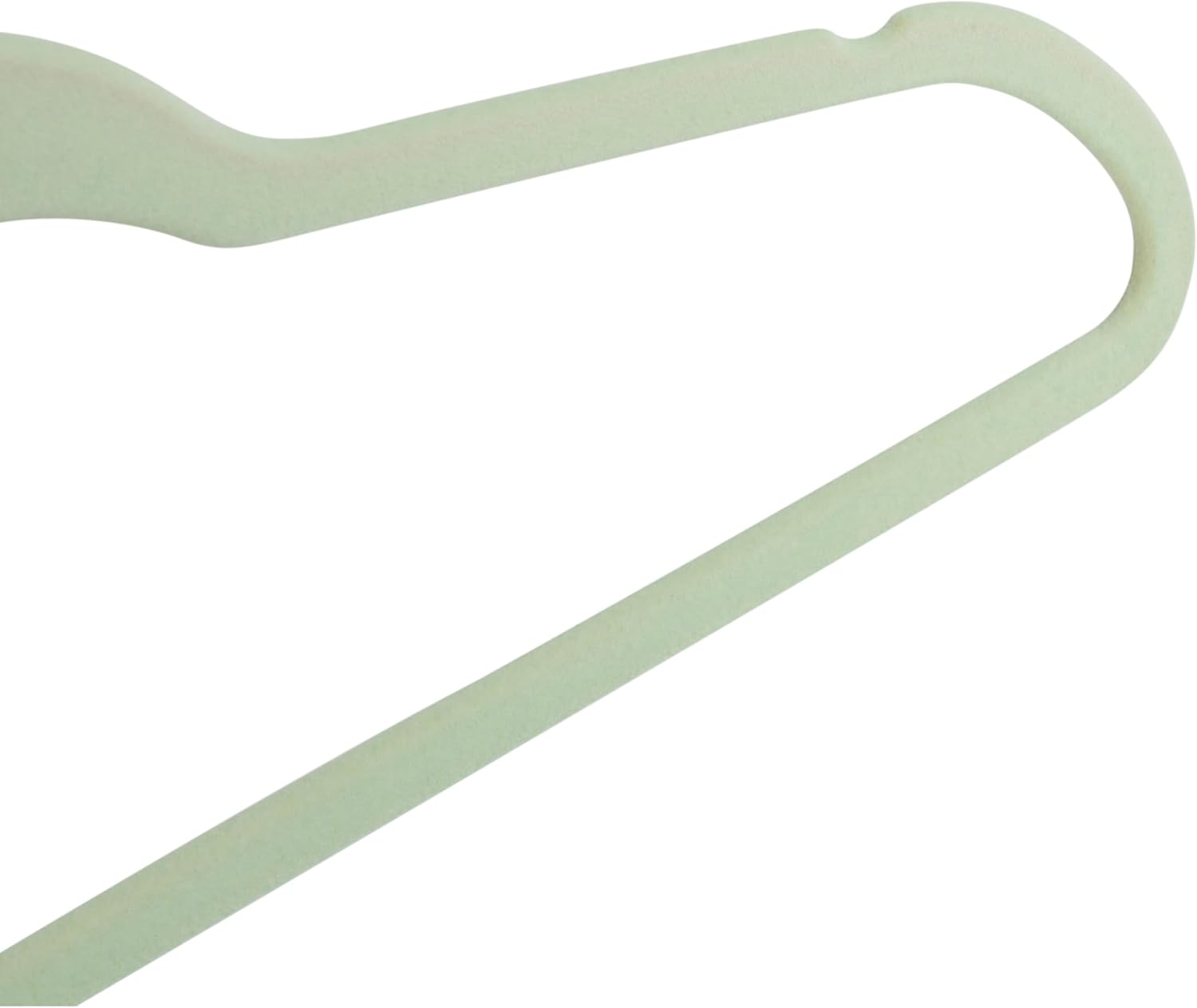 75-Pack Slim-Profile Non-Slip Velvet Hangers, Mint