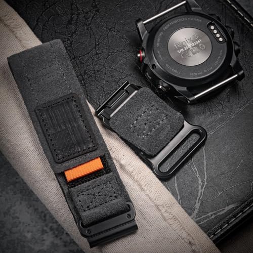 Correa de cuero gamuza 20mm para relojes Garmin miniatura 3
