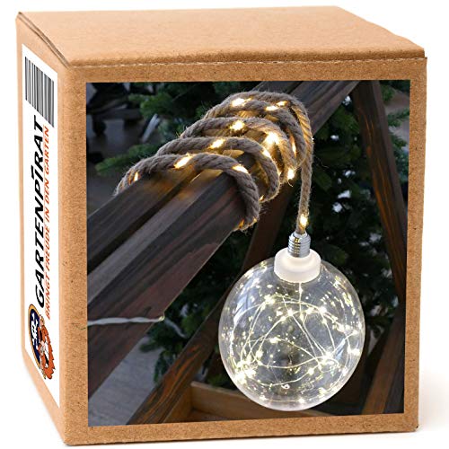 Boule fil lumineux 60 LED blanc chaud suspension interieur et exterieur abrite