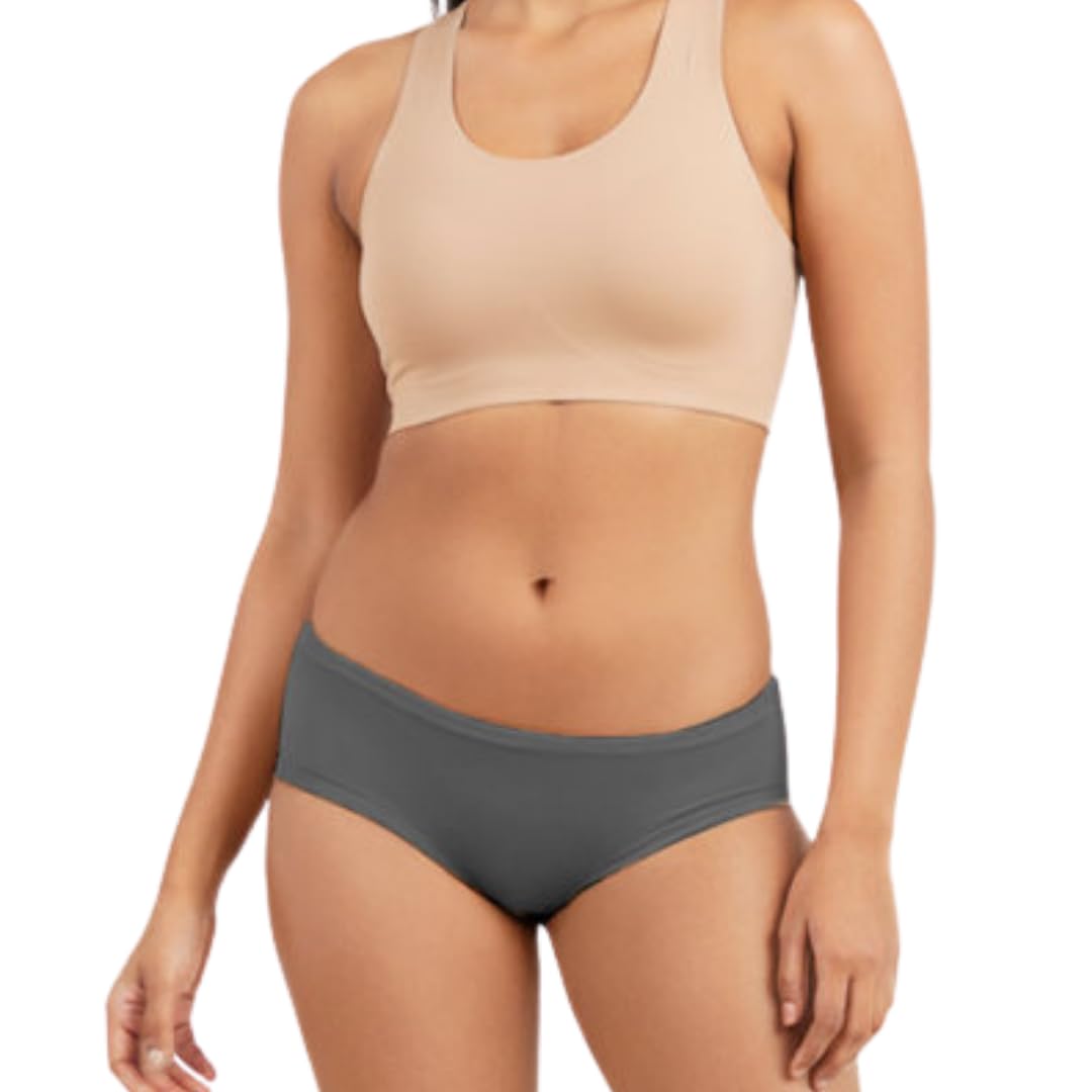 tilt Women’s Absorbent Bikini Modal Panties | Anti-Microbial, Gynaec Recommended|Grey Colour| Single-picture-30