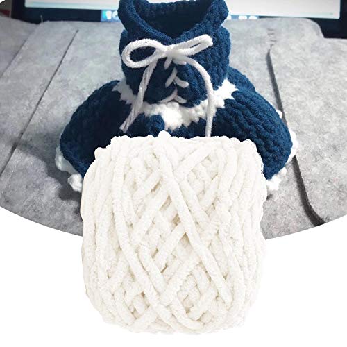 Fio de tira de gelo grosso único, linha de chinelo de tricô de agulha com crochê para tecelagem de l