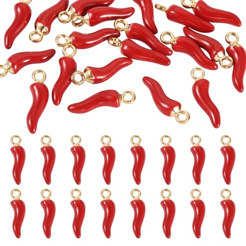 Spritewelry Red Chili Pepper Charms