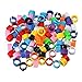 Oiseaux pied Anneaux 100 Pcs 8 mm Bague jambe d'identification en plastique coloré pour les pigeons Marquage Chicks Bantams et Inséparables