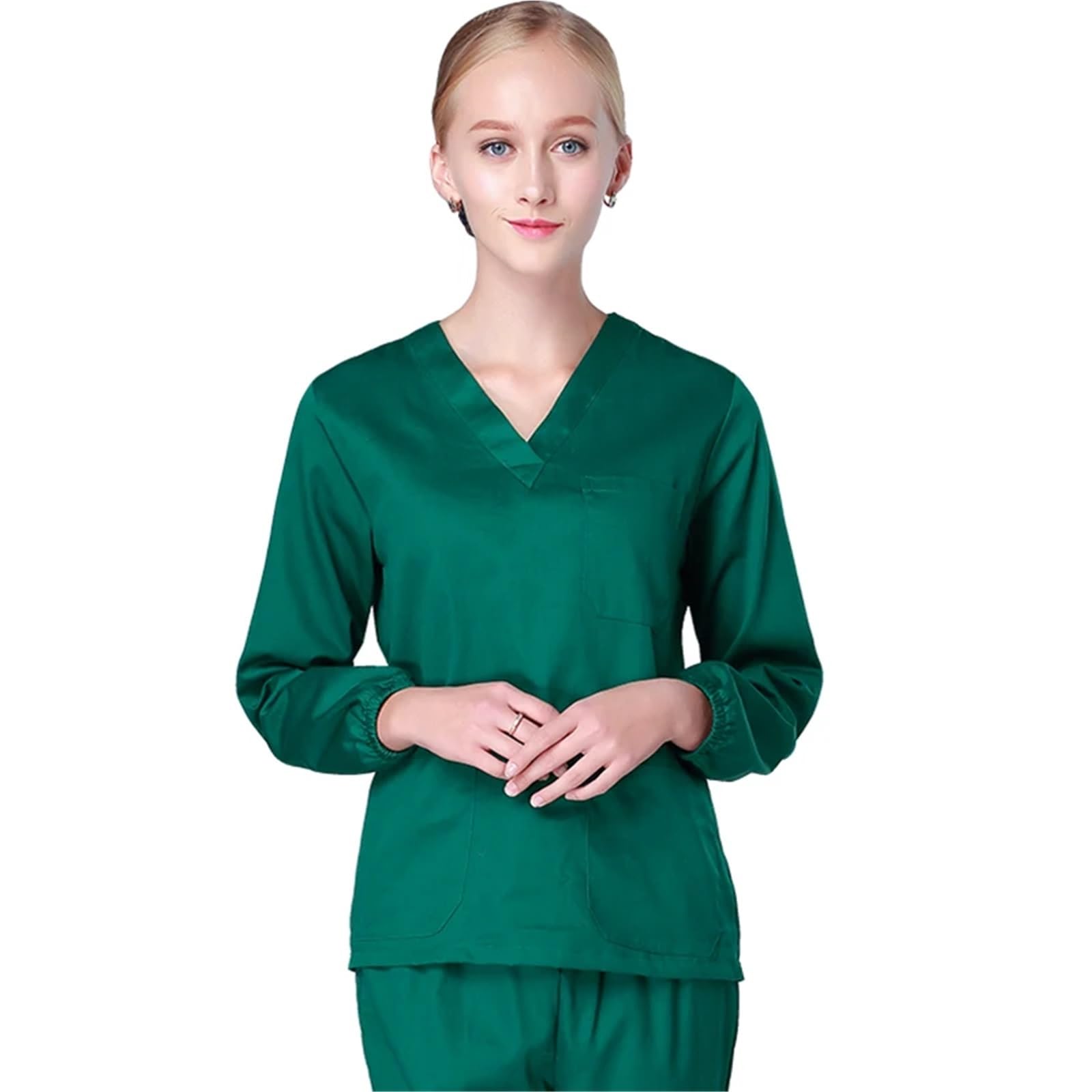 Kasacks Damen Pflege Baumwoll-Peeling-Set for Damen, medizinisch-chirurgische Krankenhaus-Uniform, Arbeitskleidung, Sanitär-Chirurgie-Klinik, Zahnarzt-Outfit