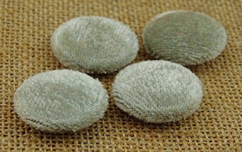 Knitwit 12 Pieces Solid 2 Holes Sewing Velvet Fabric Cloth Covered Scrapbooking Craft Buttons #TOP4