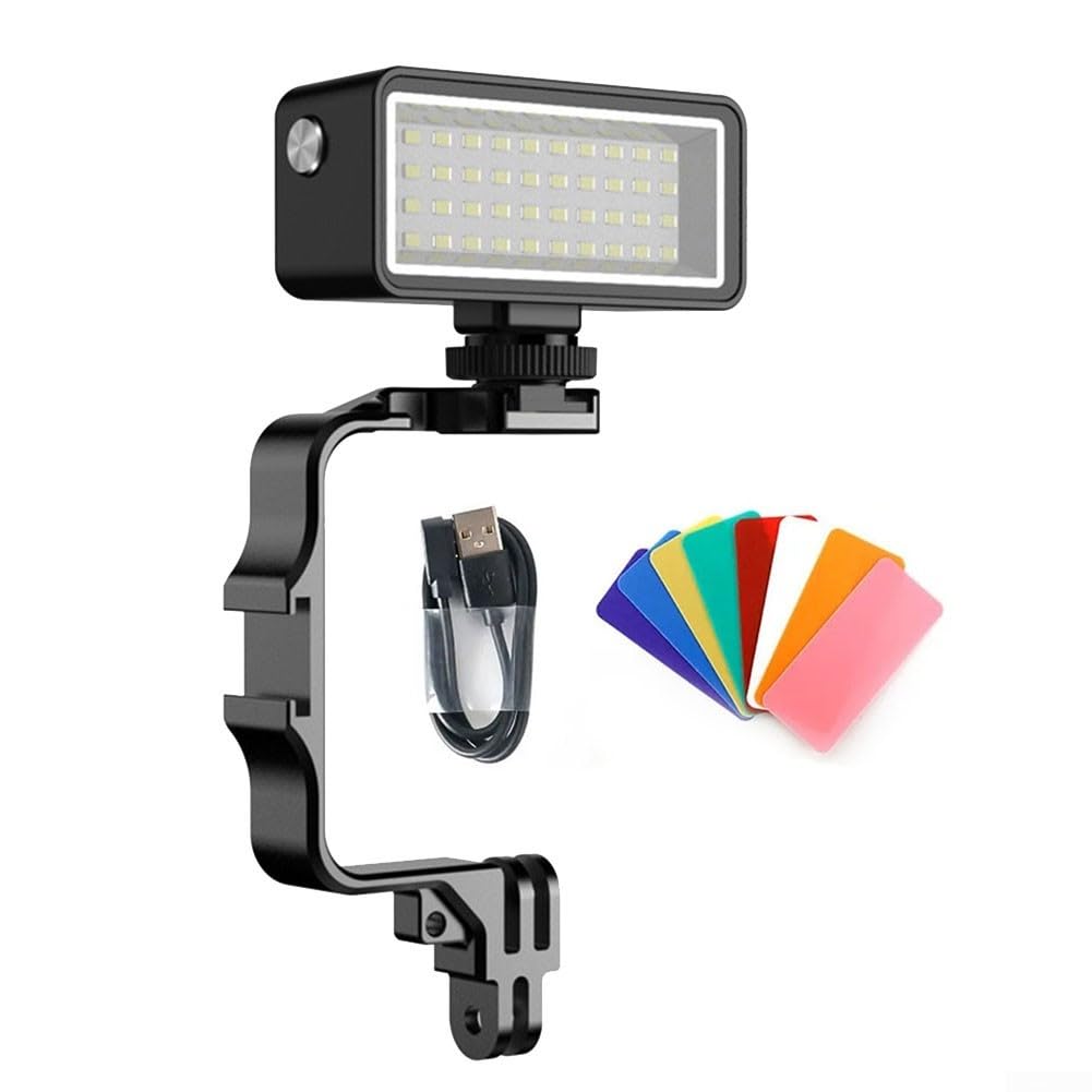 Luce di riempimento subacquea con ricarica magnetica per Gopro adatto a vari dispositivi, batteria 2500mAh (illuminazione)