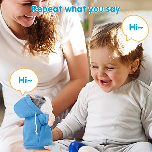 Qrooper Talking Hamster Repeats What You Say, Toys For 2+ Year Old Girl & Boy Gifts For Kids, Toddler Toys Easter Basket Stuffers For Kids Easter Gifts, Plush Stuffed Animals Toys For Girls #TOP1