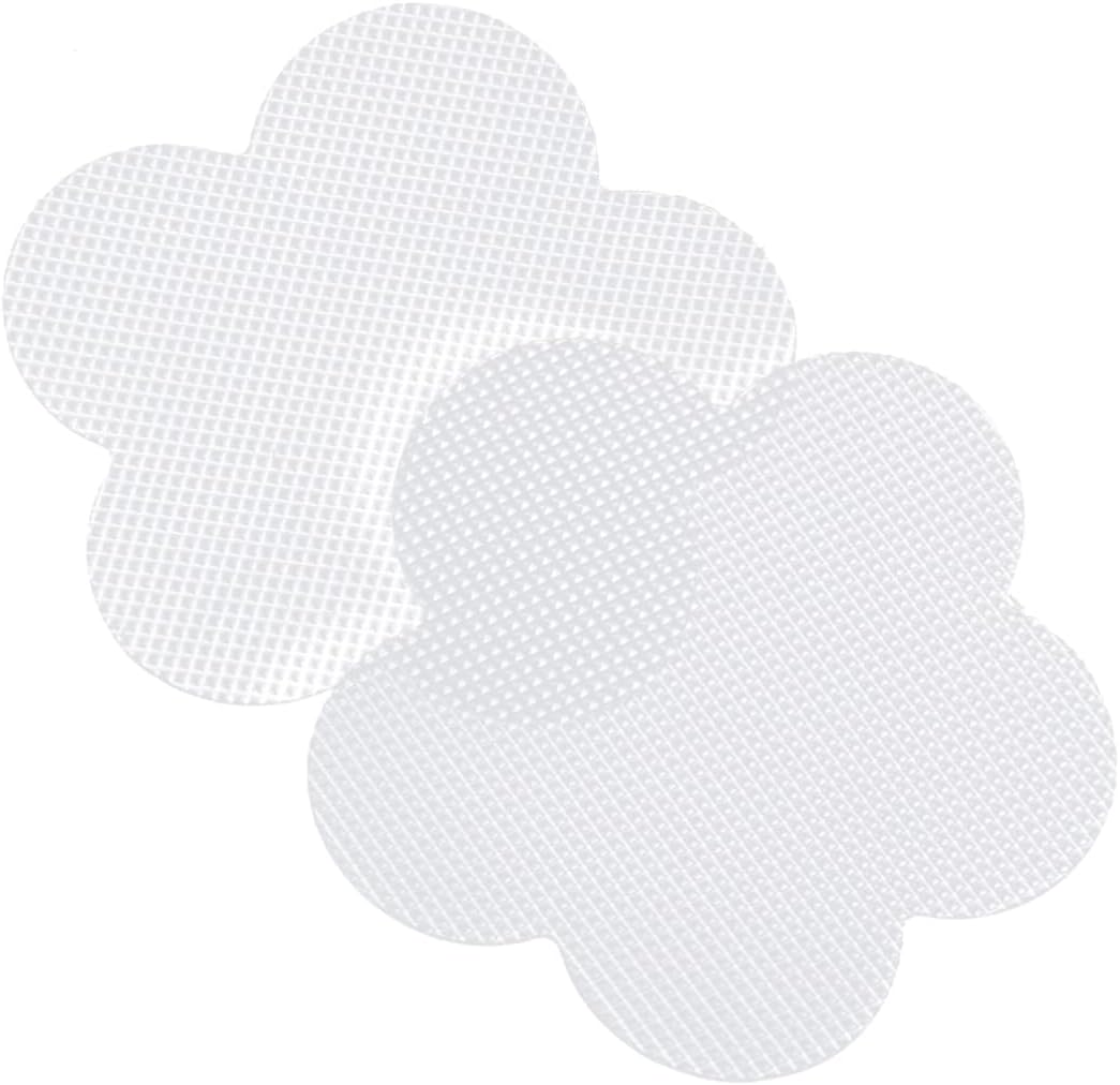 Zerodeko 8 Piece Self Adhesive EVA Shower Anti Skid Mat Petal Patch Set