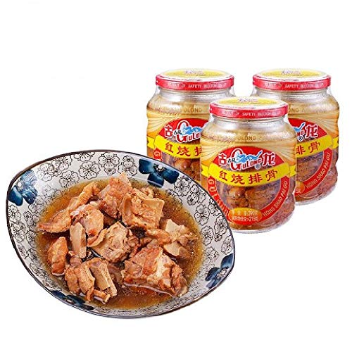 Gulong Stewed Pork Chops Glass 390G (12 Count) #TOP2