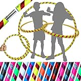 Mit einfachem und effektivem Pin-Lock-System, teilt den Reifen in der Hälfte (ca. 45°cm) und macht es so einfach, ihn zu verstauen oder mitzunehmen.