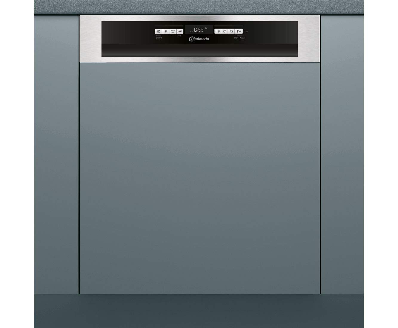 Bauknecht IBBO 3C26 X Teilintegrierter Geschirrspüler 60cm 14 Gedecke Active Dry Sensorprogramm Edelstahl
