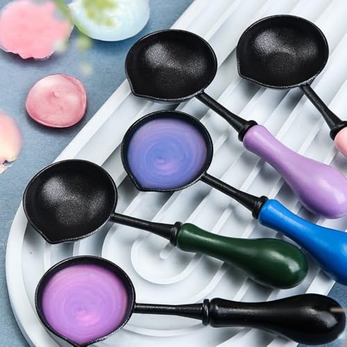 Image of 600pcs Purple Wax Seal Beads,6 Assorted Color Sealing Wax Beads Ideal for Wax Seal Stamp Wedding Letter Envelope Decor Wine Bottle Wax Sealing (Purple Series)
