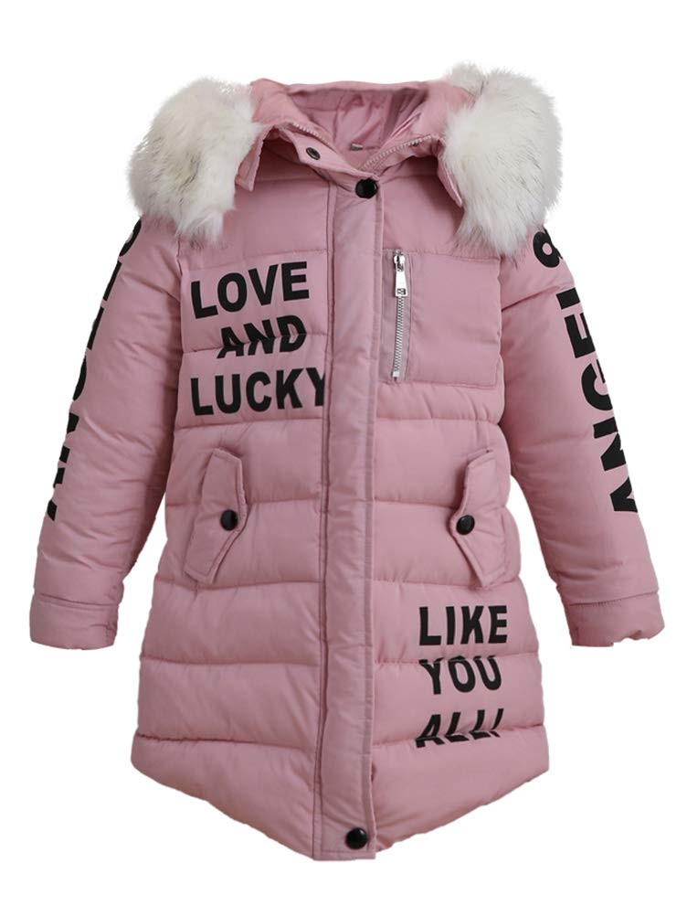 Abrigo de invierno para niña, chaqueta de plumón, abrigo de otoño e invierno, abrigo con capucha cálido para niños, abrigo de plumón, parka, ropa de abrigo larga, chaqueta para niños