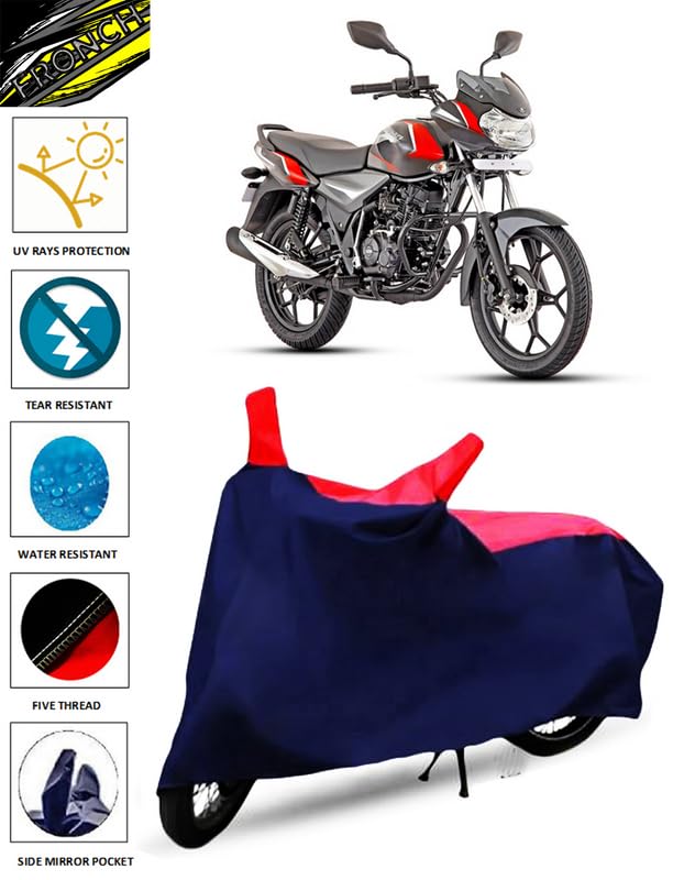 Image of FRONCH Waterproof Bike /SCOOTY Cover for Bajaj Discover 100 M (Discover 100 M Bike Cover /Discover 100 M Bike Cover Waterproof /Bajaj Discover 100 M Bike Cover)